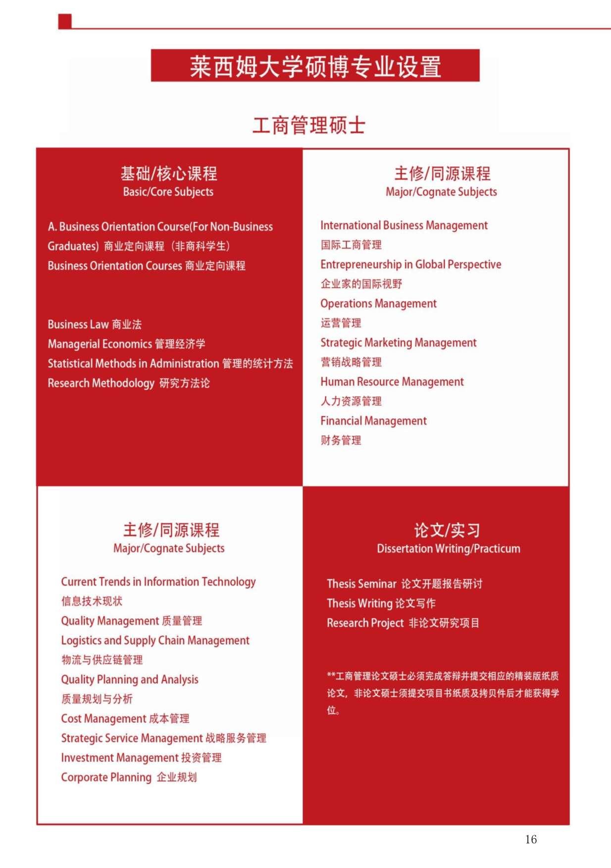 萊西姆大學招生簡章